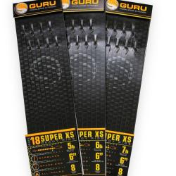 GURU BAS DE LIGNE SUPER XS SPADE POLE RIGS 6" - 15CM GURU 0,19mm 12 6''15cm