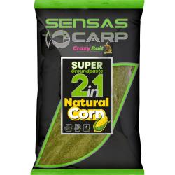 SENSAS GROUNDPASTE 2IN1 NATURAL CORN 1KG SENSAS