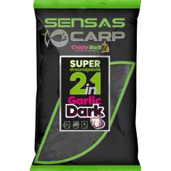 SENSAS GROUNDPASTE 2IN1 DARK GARLIC 1KG SENSAS