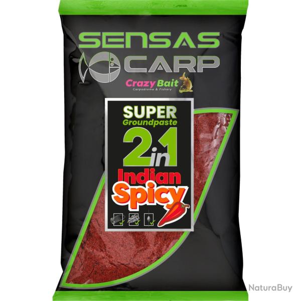 SENSAS GROUNDPASTE 2IN1 INDIAN SPICY 1KG SENSAS