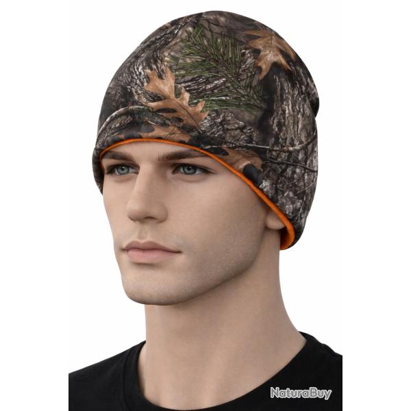 Bonnet camouflage r�versible orange