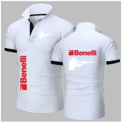 Polo BENELLI blanc - LIVRAISON GRATUITE