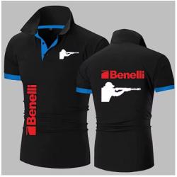 Polo BENELLI noir - LIVRAISON GRATUITE