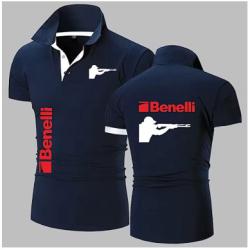 Polo BENELLI bleu marine - LIVRAISON GRATUITE