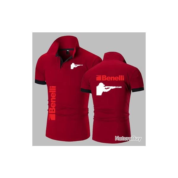 Polo BENELLI rouge - LIVRAISON GRATUITE