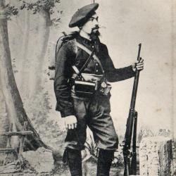 CPA -Militaire chasseur Alpin- Tenue de Campagne - N&deg; 4099