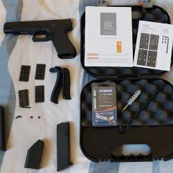 Glock 34 MOS gen5 , visee nocturne acier, connecteur ghost ultimate