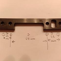 Montage Redfield double dovetail vintage pour boitier court . Bien regarder les photos