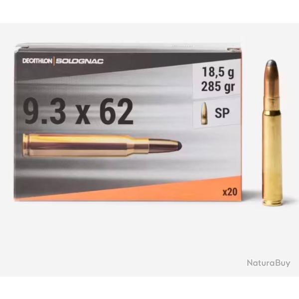 Balle 9,3x62 18,5G/285GRS X20 J'ai 2 bo�tes