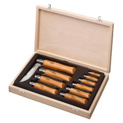 Coffret 10 couteaux collection Opinel - Coffret 10 couteaux Opinel Carbone