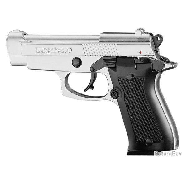 Pistolet 9 mm � blanc Chiappa 85 auto nickel�
