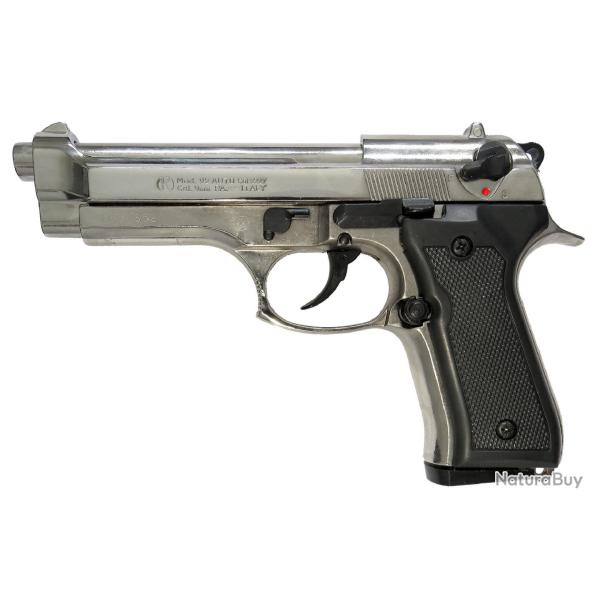 PISTOLET 92 AUTO C9MM PA CHROME