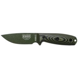 Couteaux fixes ESEE-3 - Lame Verte ESEE