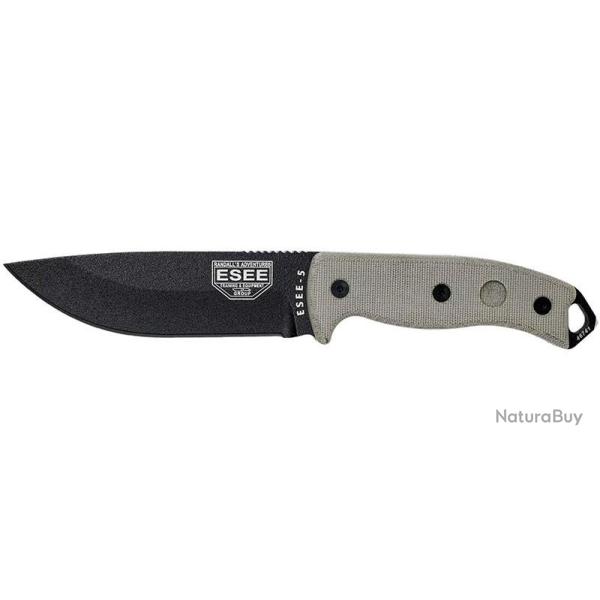 Couteaux fixes ESEE-5 - Lame Noire ESEE