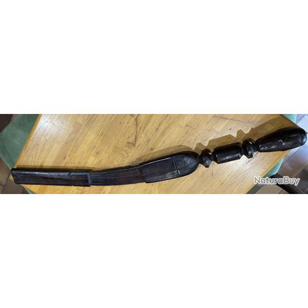 GRAND GLAIVE AFRICAIN BERBERE DANS SON FOURREAU GAINE DE CUIR