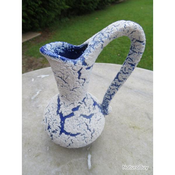 Ancien vase/pichet en c�ramique "gr�s des neiges" - FRANCE (Vers 1960)