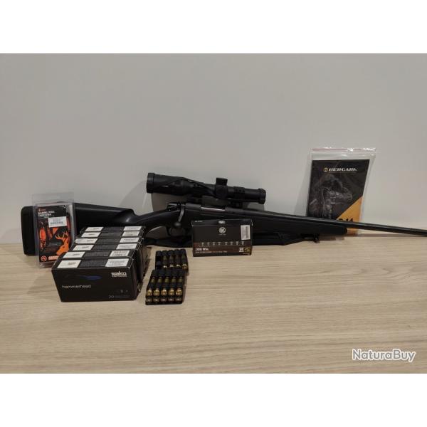 Bergara B14 Sporter 308W + Optique 1-6x24 + Munitions et Accessoires