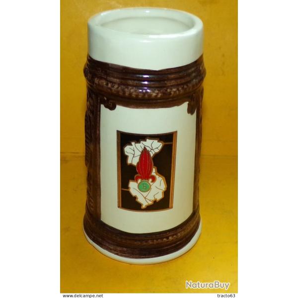 CHOPE 0,5 LITRE LEGION ETRANGERE DOMAINE D'ANJOU 5� REGIMENT ETRANGER INFANTERIE�- 5� REI EN INDOCHI