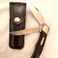 Couteau BUCK 317 Trailblazer 2 lames avec &eacute;tui d'origine