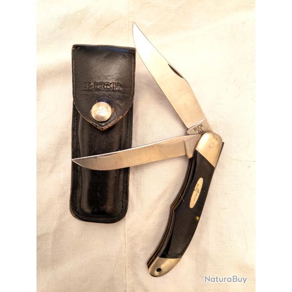 Couteau BUCK 317 Trailblazer 2 lames avec �tui d'origine