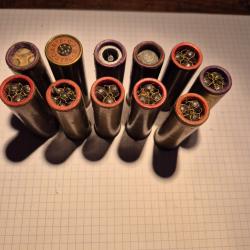 Cartouches laiton cal 16 et 1 cal 12Anciennes pour collection