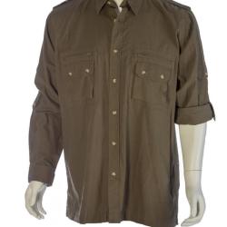 CHEMISE DE CHASSE HOMME AUTHENTIC KAKI - L - BARTAVEL