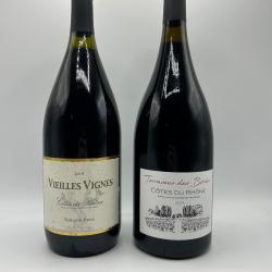 2019 Vieilles Vignes C&ocirc;tes du Rh&ocirc;ne et 2024 Terrasses des Bories C&ocirc;tes du Rh&ocirc;ne - 2 magnums