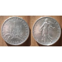 France 1 Franc 1899 Semeuse Piece Argent Francs