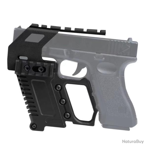 Kit rail tactique pour Glock s�rie de couleur noire