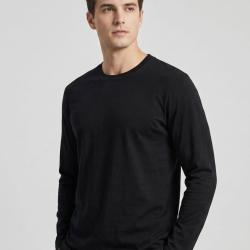 Tee shirt Manches Longues Homme K Dran KH0008N Noir