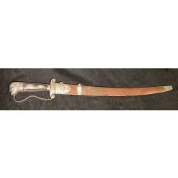 Dague de Chasse de V&eacute;nerie du XVIII &eacute;me , garniture en argent. France . Chasse V&eacute;nerie.