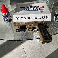 Pistolet  Swiss Arms co2 billes 4,5 mm