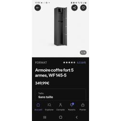 Coffre fort 5 armes longues Solognac