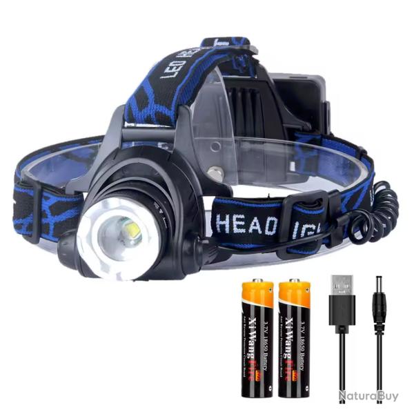 Lampe Frontale Led �tanche Puissante et Zoomable....Enchere 1 euro