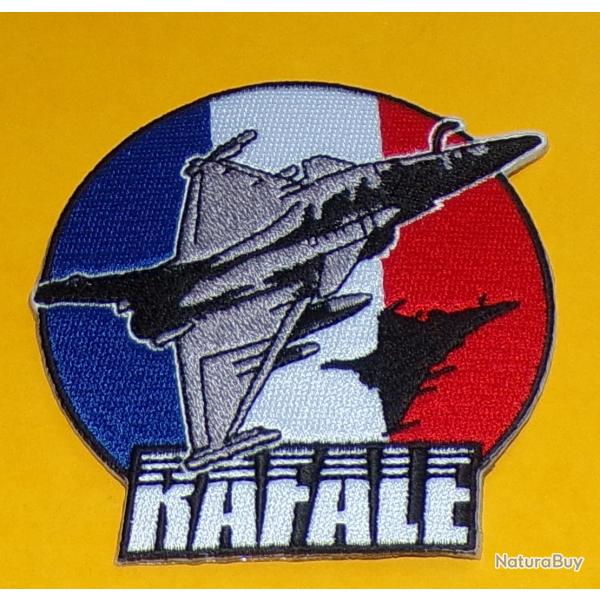 TISSU PATCH : RAFALE , ARMEE DE L'AIR FRANCAISE, DIAMETRE 8�CM , BON ETAT VOIR PHOTO . POUR TOUT REN