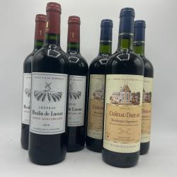 2018 Ch&acirc;teau Moulin Lussac - Lussac Saint-Emilion et 2014 Ch&acirc;teau Daillan Bordeaux sup&eacute;rieur