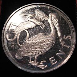 Islande piece de 50 cents "pelican" Elizabeth II ( iles vierges)