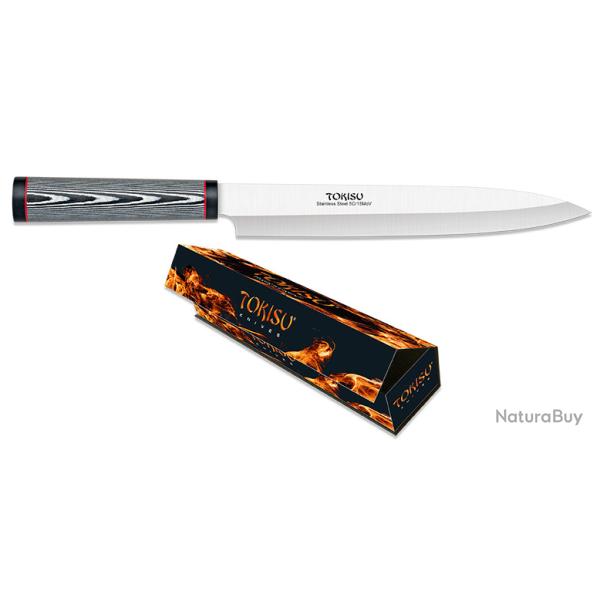 Couteau cuisine yanagiba noir lame de 22.80 cm � TOKISU �