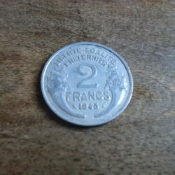 monnaie 2 francs morlon 1948