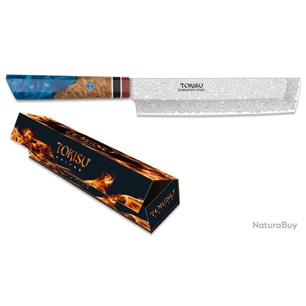Couteau cuisine Nakiri damas lame de 18.00 cm � TOKISU �