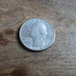 monnaie quarter dollard  1978