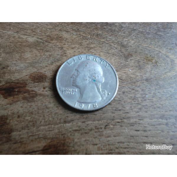 monnaie quarter dollard  1978