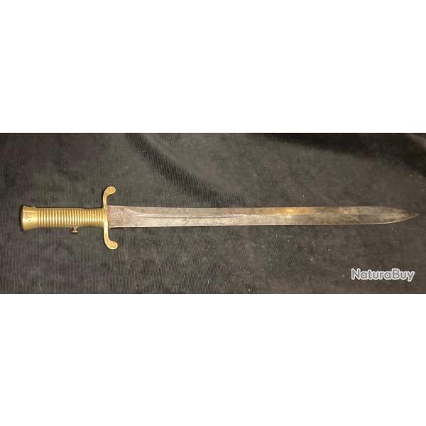 Ba�onnette Russe pour fusil de Cavalerie Littich, , mod�le de 1848 pour la RUSSIE.