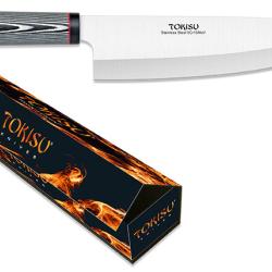 Couteau cuisine gyoto noir lame de 21.50 cm &laquo; TOKISU &raquo;