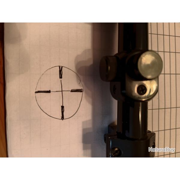 Lunette Umarex 4x15 tube 19mm avec montage Pour air comprim� ou 22lr