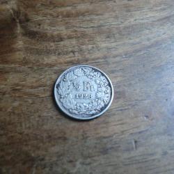 monnaie argent  suisse 1/2 francs  1928