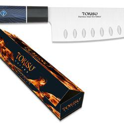 Couteau cuisine bleu santoku lame de 17.00 cm &laquo; TOKISU &raquo;