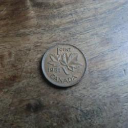 monnaie 1 cent canada 1951  g&eacute;orgie VI