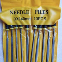 BRADE - Jeu de 10 limes aiguille diverses formes avec manche NEUVES