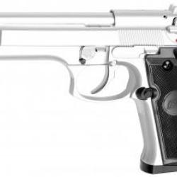 R&eacute;plique pistolet M92 gaz Argent GNB - Airsoft
